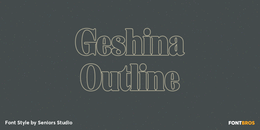 Geshina Outline Poster