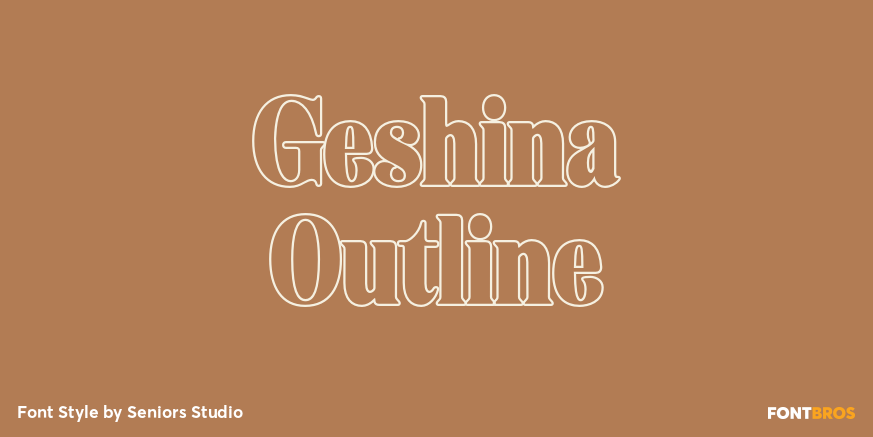 Geshina Outline Poster