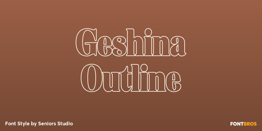 Geshina Outline Poster