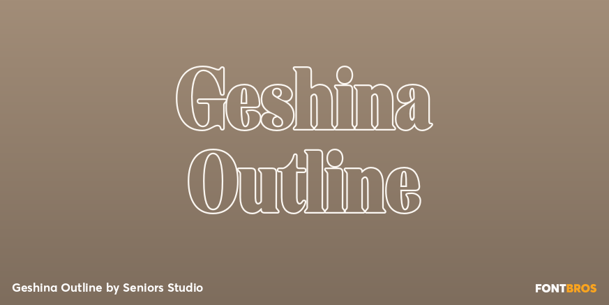 Geshina Outline Poster
