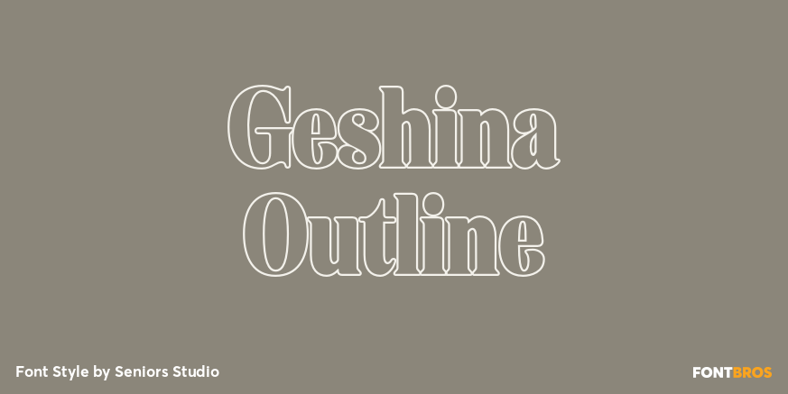 Geshina Outline Poster