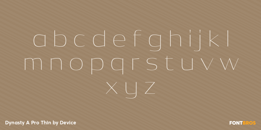 Dynasty A Pro Thin Font Poster #3