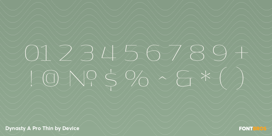 Dynasty A Pro Thin Font Poster #4