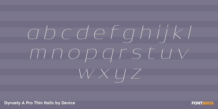 Dynasty A Pro Thin Italic Font Poster #3