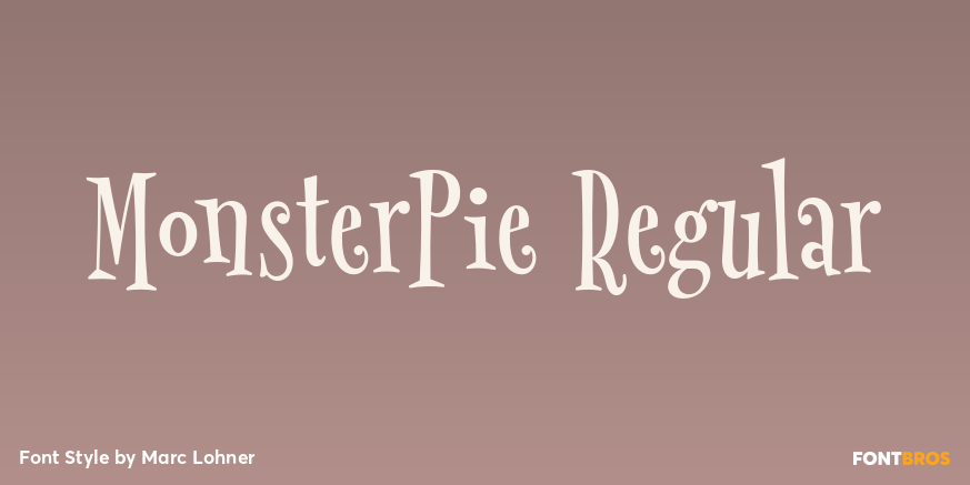 MonsterPie Regular Poster