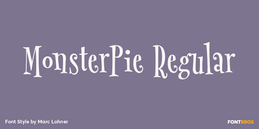 MonsterPie Regular Poster