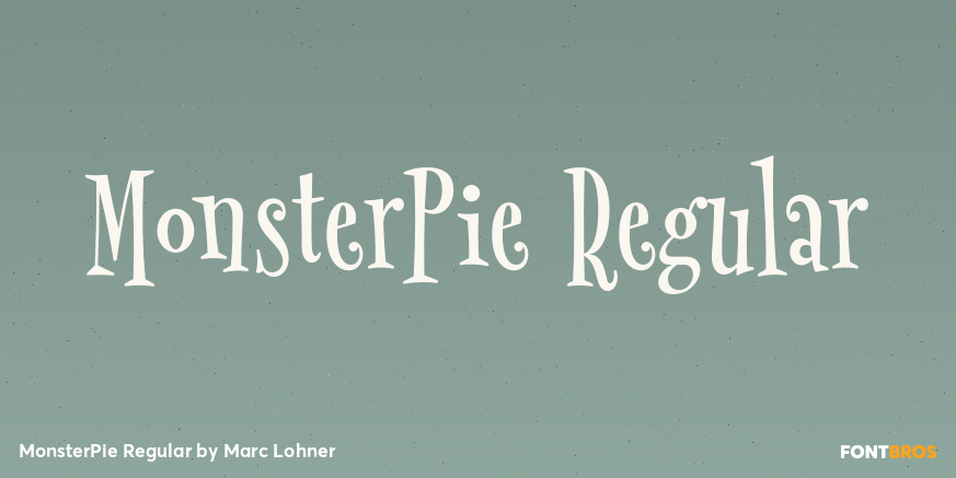 MonsterPie Regular Poster