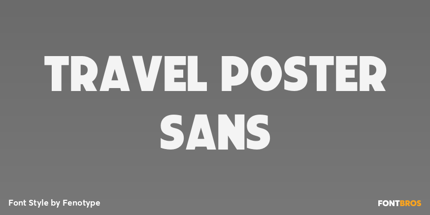 Travel Poster Sans Font Poster #1