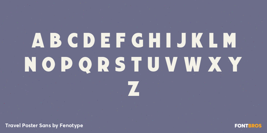 Travel Poster Sans Font Poster #1