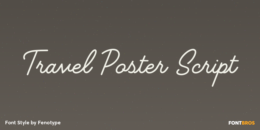 Travel Poster Script Poster
