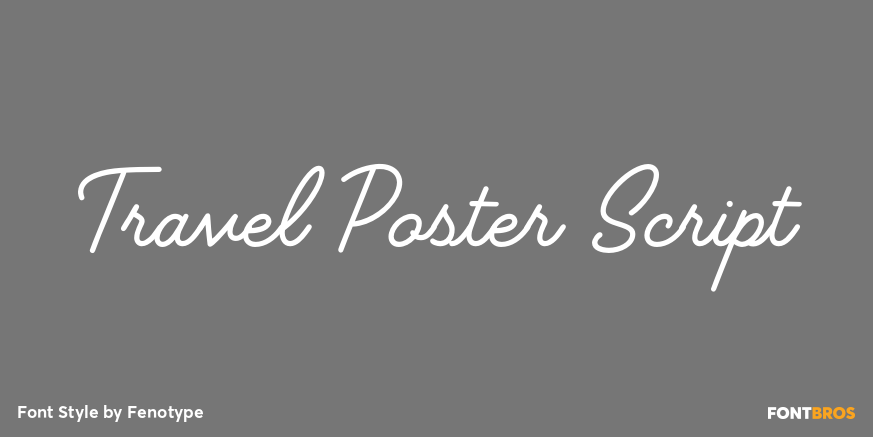 Travel Poster Script Poster