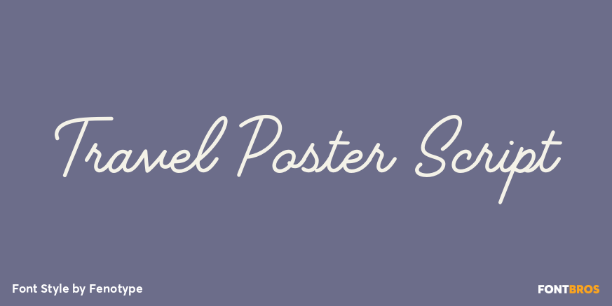 Travel Poster Script Poster