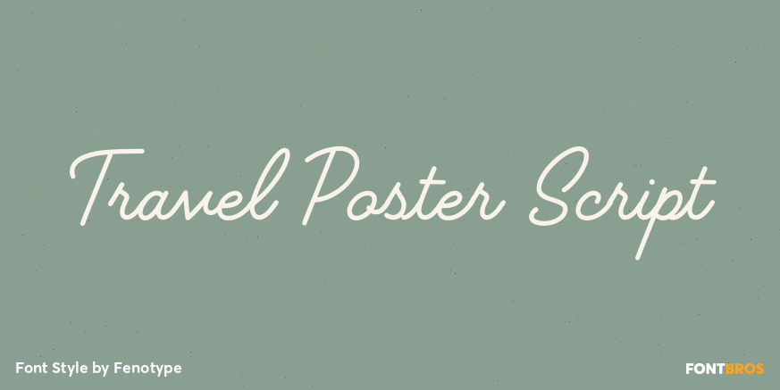 Travel Poster Script Poster