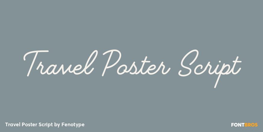 Travel Poster Script Poster