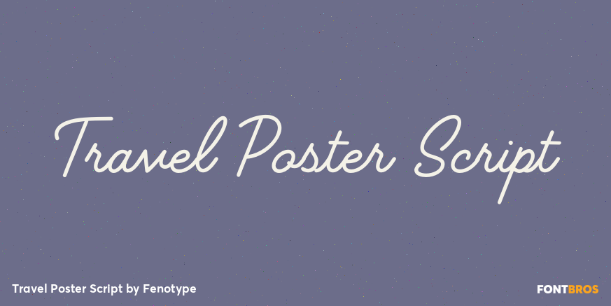 Travel Poster Script Poster