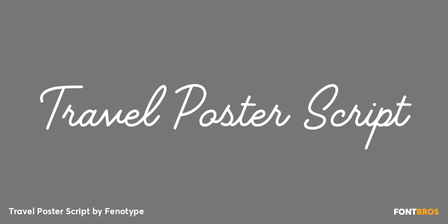 Travel Poster Script Poster