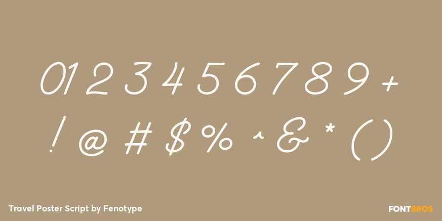 Travel Poster Script Font Poster #4