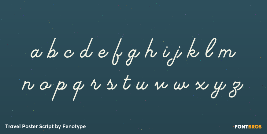Travel Poster Script Font Poster #1