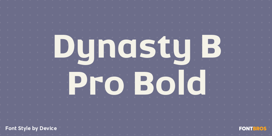 Dynasty B Pro Bold Font Poster #1