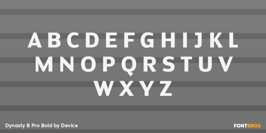 Dynasty B Pro Bold Font Poster #1