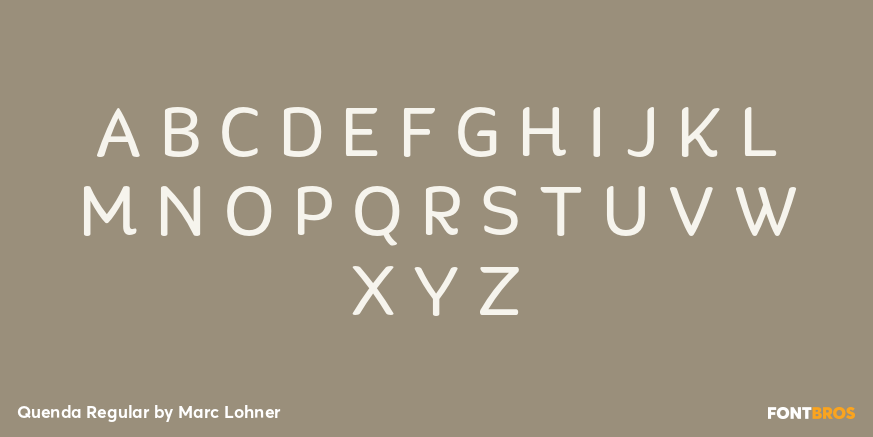Quenda Regular Font Poster #1