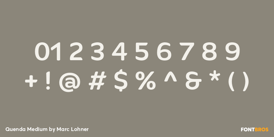 Quenda Medium Font Poster #4