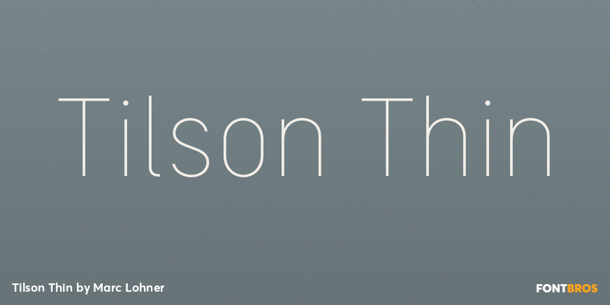 Tilson Thin Font Poster #1