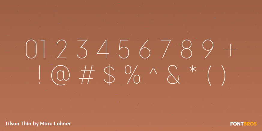 Tilson Thin Font Poster #4