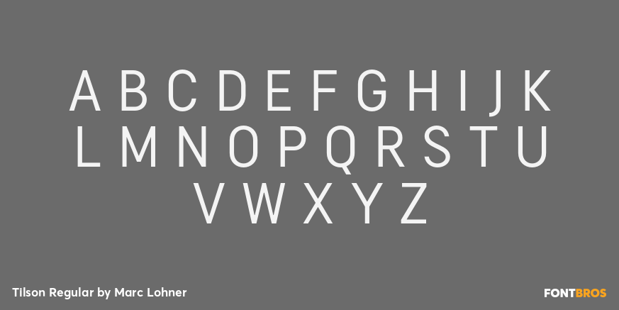 Tilson Regular Font Poster #2