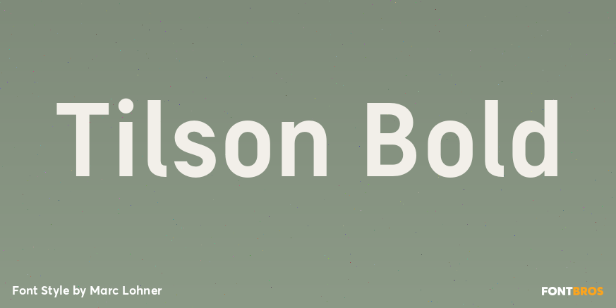 Tilson Bold Font Poster #1