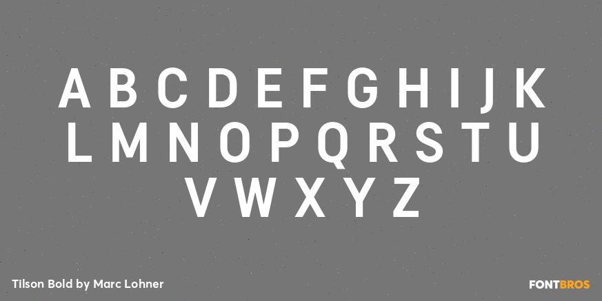 Tilson Bold Font Poster #2