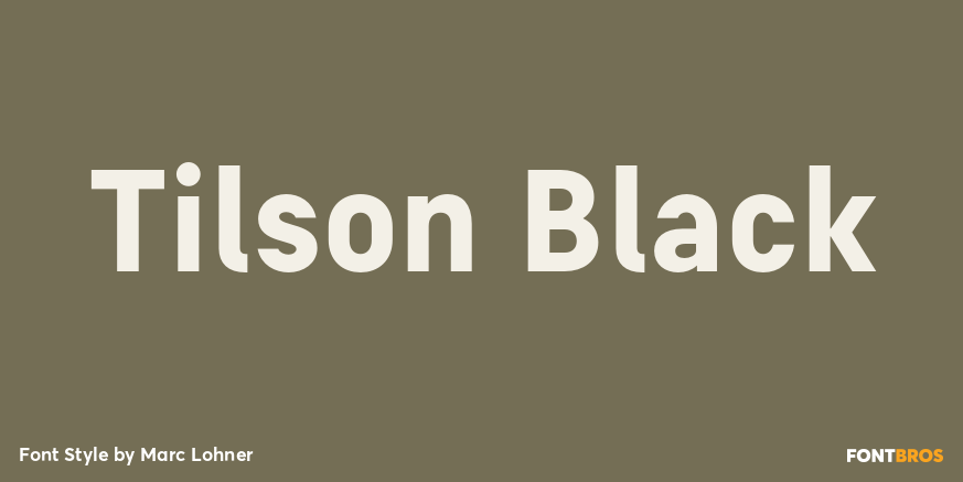 Tilson Black Font Poster #1