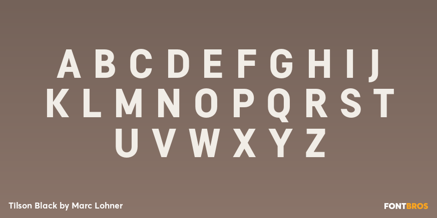 Tilson Black Font Poster #2