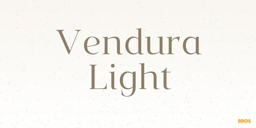 Vendura Light Font Poster #1