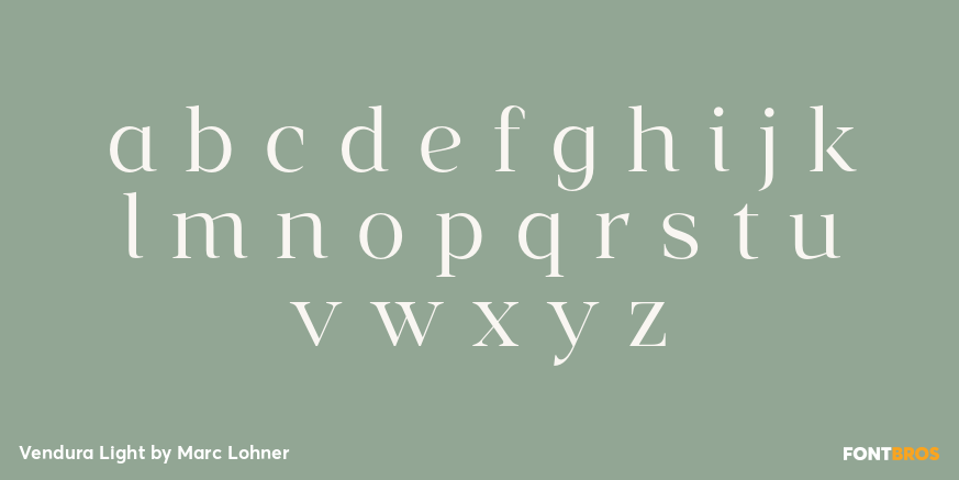 Vendura Light Font Poster #3