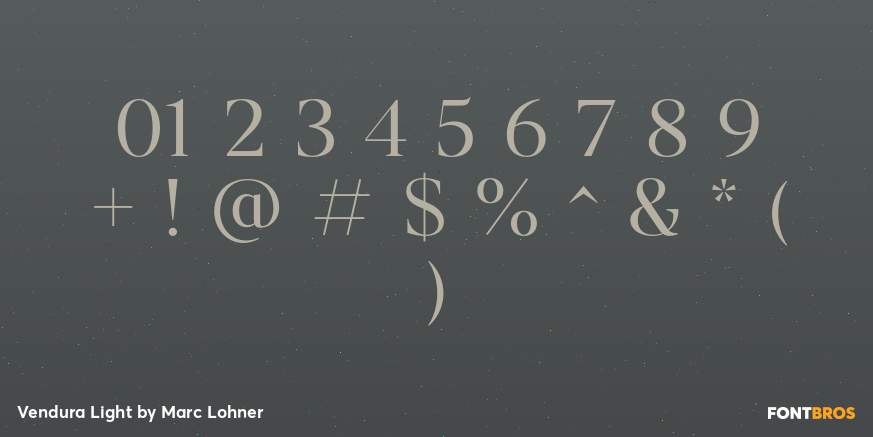 Vendura Light Font Poster #4