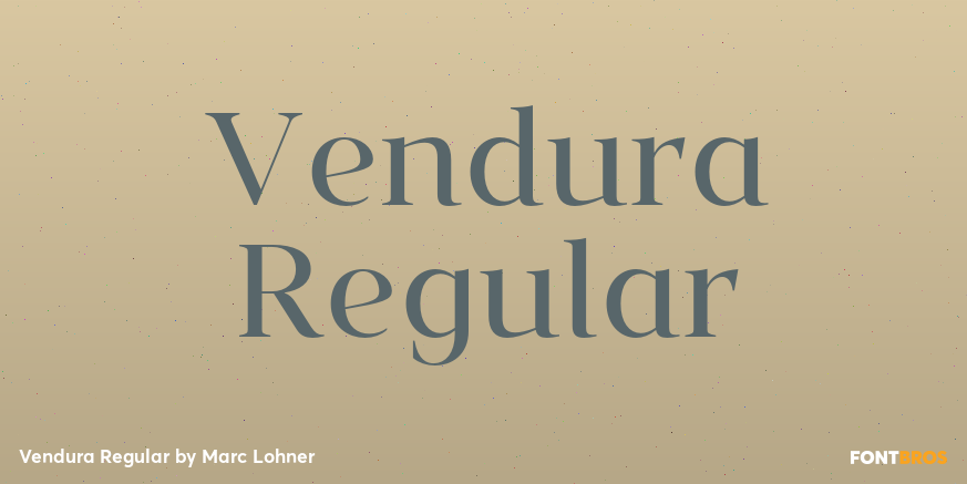 Vendura Regular Font Poster #1