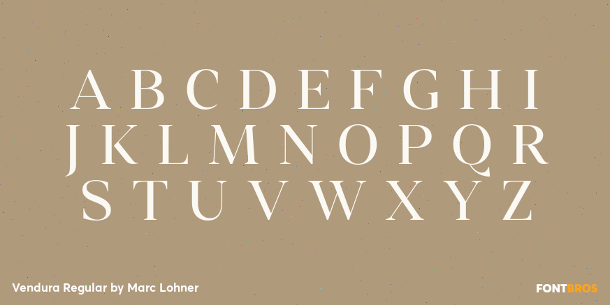 Vendura Regular Font Poster #2
