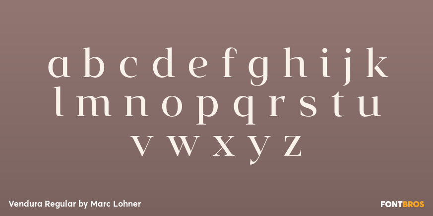 Vendura Regular Font Poster #3