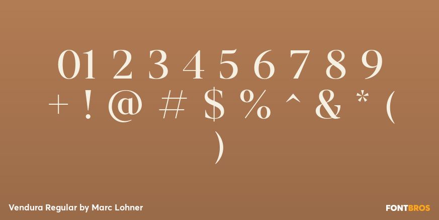 Vendura Regular Font Poster #4
