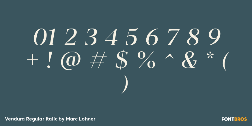 Vendura Regular Italic Font Poster #4