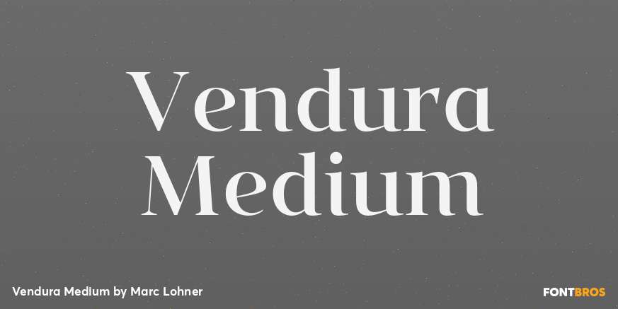 Vendura Medium Font Poster #1