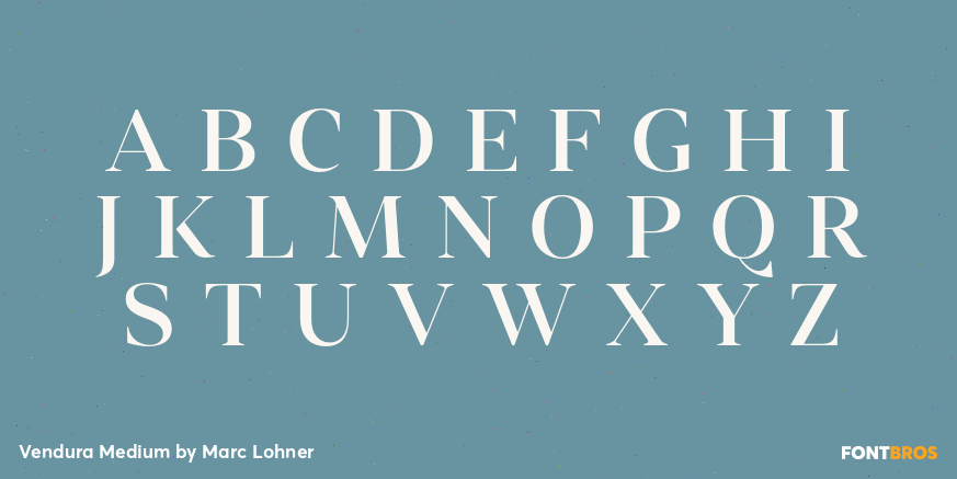 Vendura Medium Font Poster #2