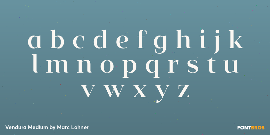 Vendura Medium Font Poster #3