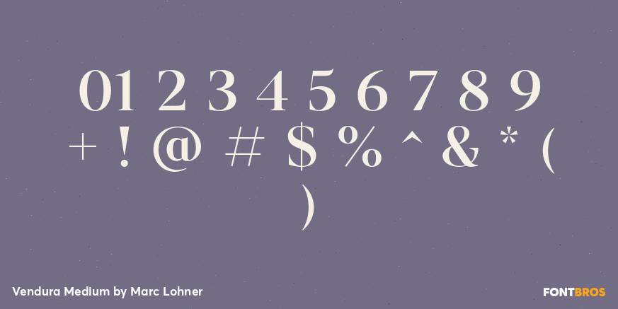 Vendura Medium Font Poster #4