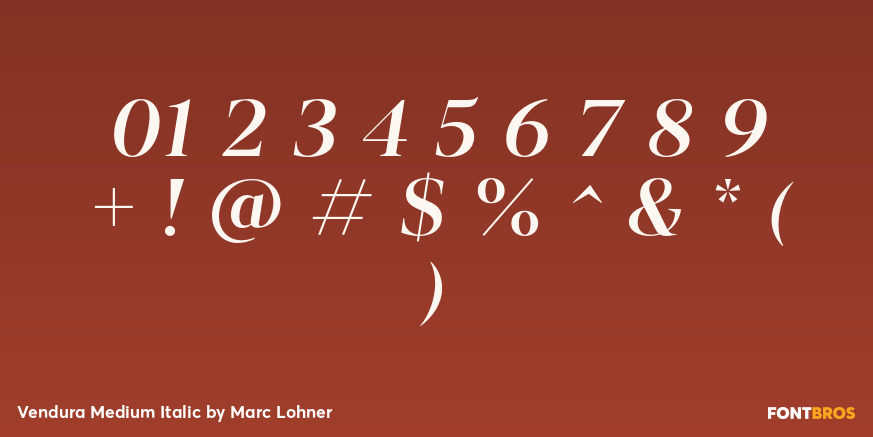 Vendura Medium Italic Font Poster #4
