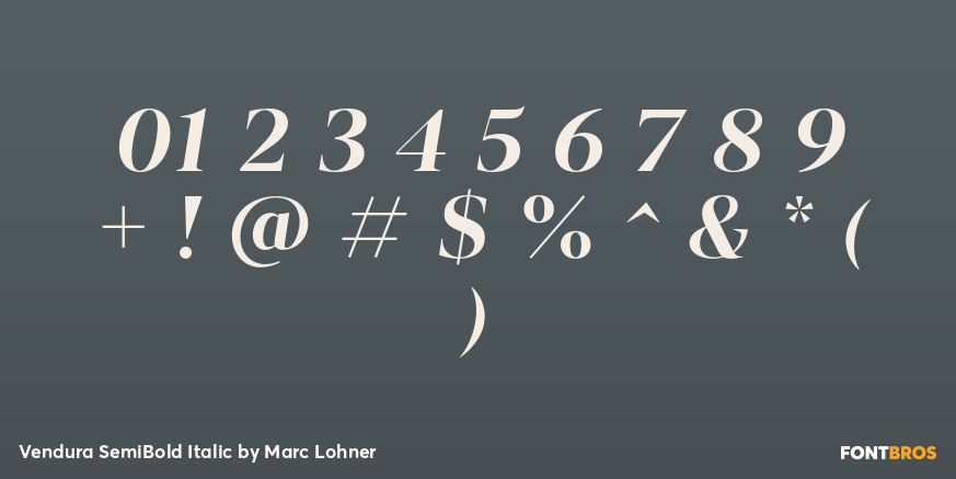 Vendura SemiBold Italic Font Poster #4