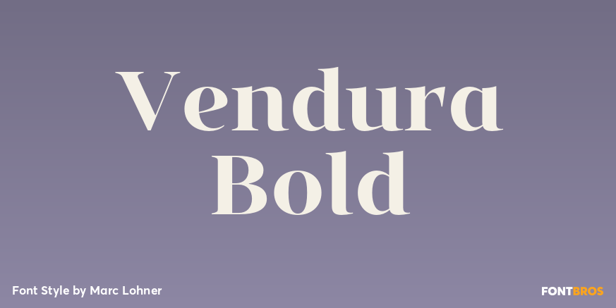 Vendura Bold Poster