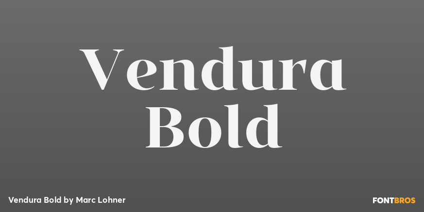 Vendura Bold Poster