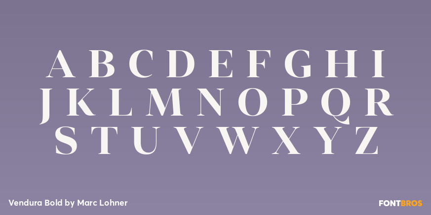 Vendura Bold Font Poster #2